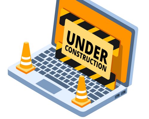 Website under construction. Vector illustration